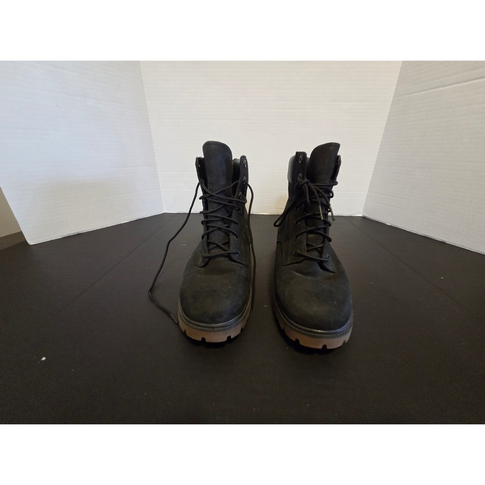 Timberland Womens 6 Inch Premium Waterproof Boots Black Nubuck A1TH8 Size 7.5
